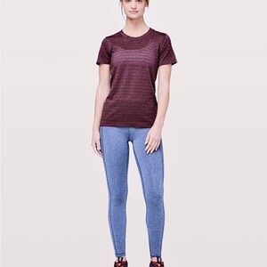 Lululemon Women Breeze By Short Sleeve Squad Dark Adobe Antique Bark Shirt Top 4